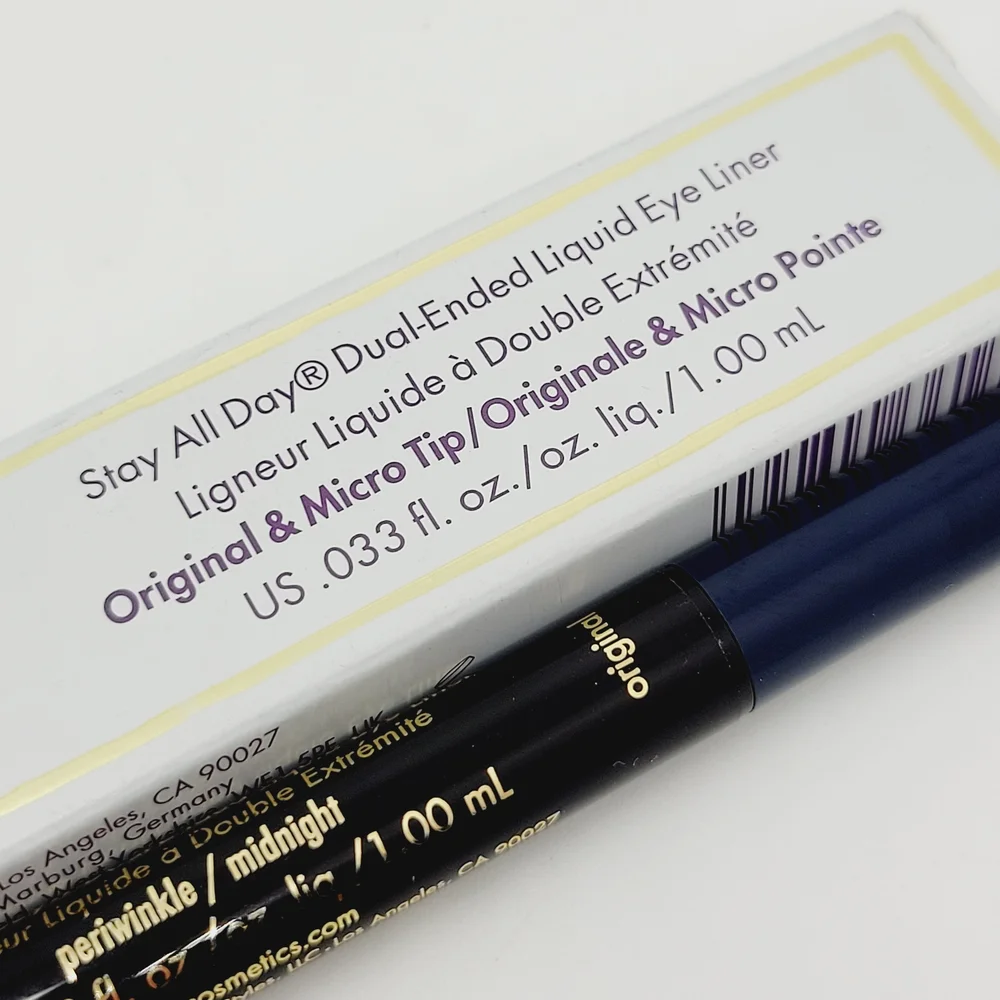 Stila All Day Stay Dual-Ended Liquid Eyeliner Midnight Periwinkle Brand New